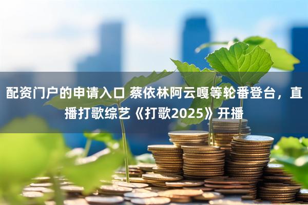 配资门户的申请入口 蔡依林阿云嘎等轮番登台，直播打歌综艺《打歌2025》开播